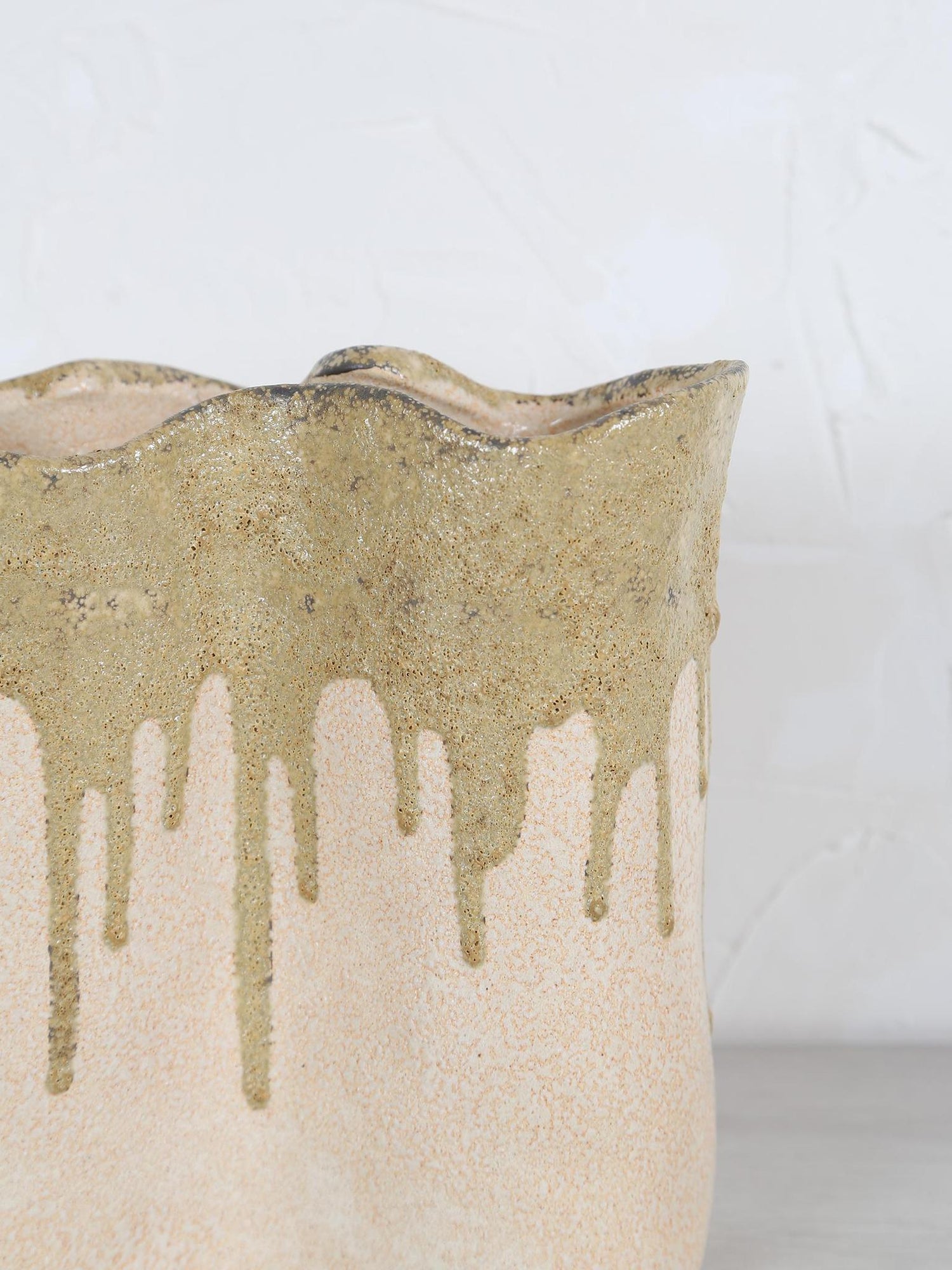 Flovilla Vase - cream, olive, green