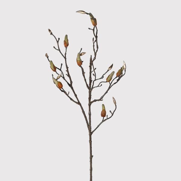 Faux Golden Magnolia Stem