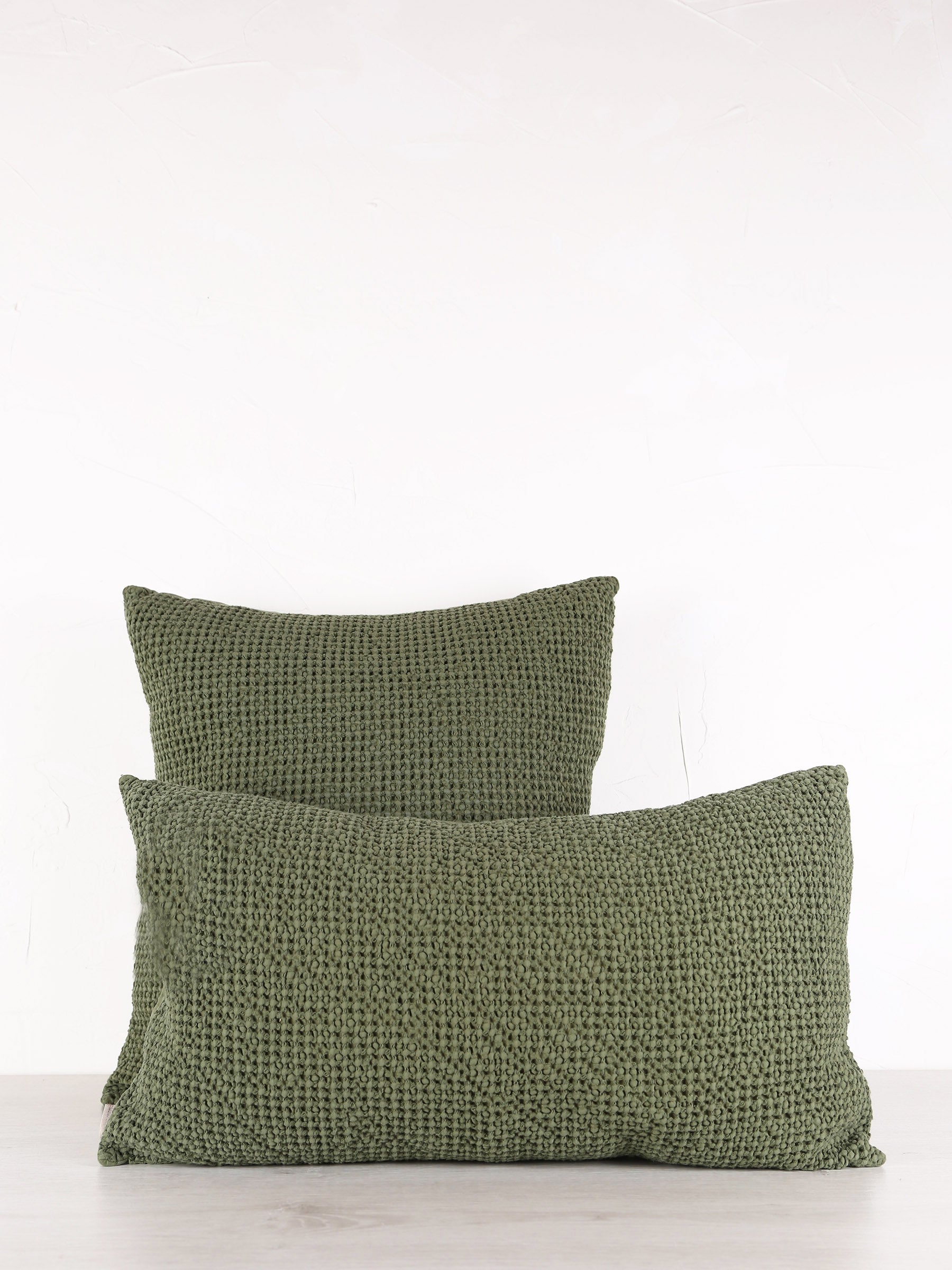 Maia Recycled Cotton Cushion - Eucalyptus - 2 Sizes Available