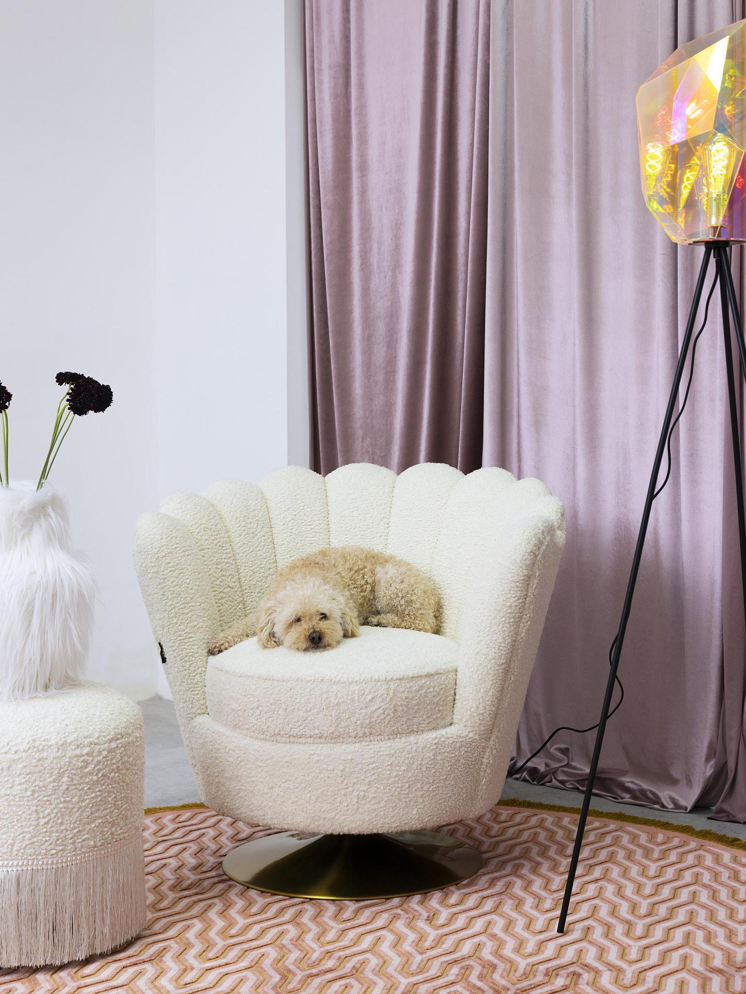 Mother Of All Shells Lounge Chair - Teddy, Natural