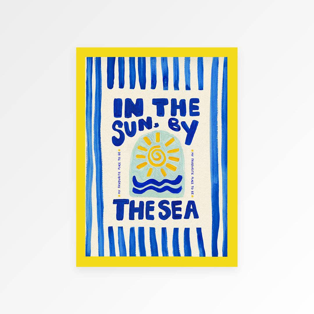 "In The Sun By The Sea" Striped Print