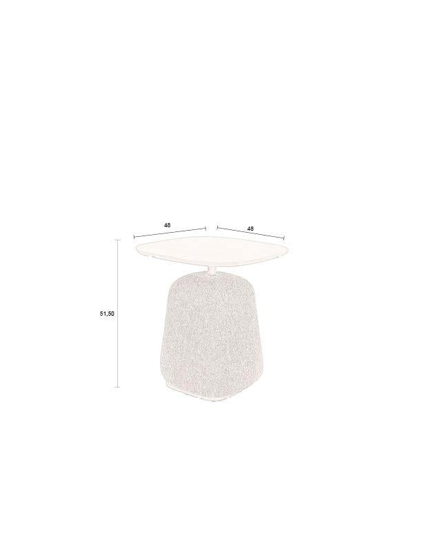 Shelley Upholstered Side Table - 2 Colours Available