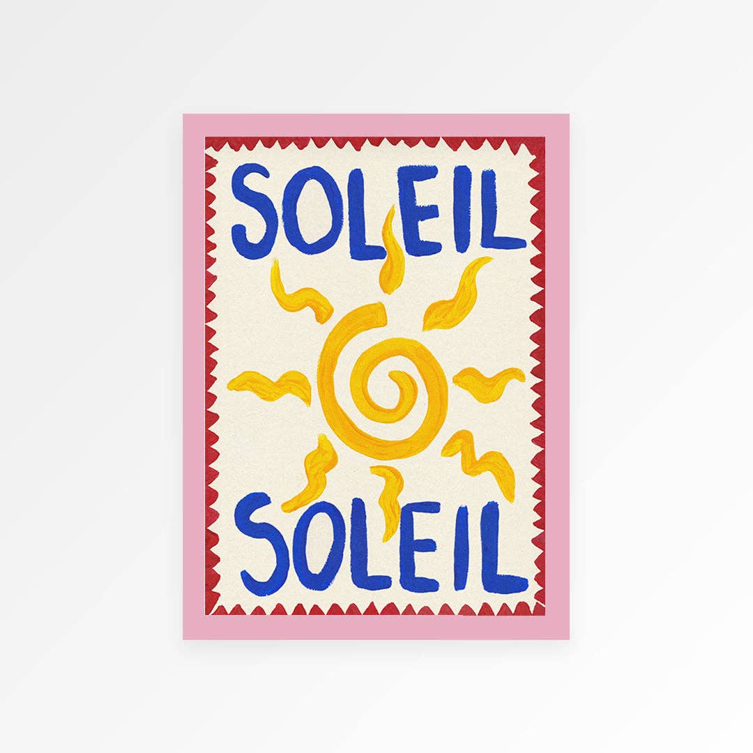 Soleil Hand Painted Print