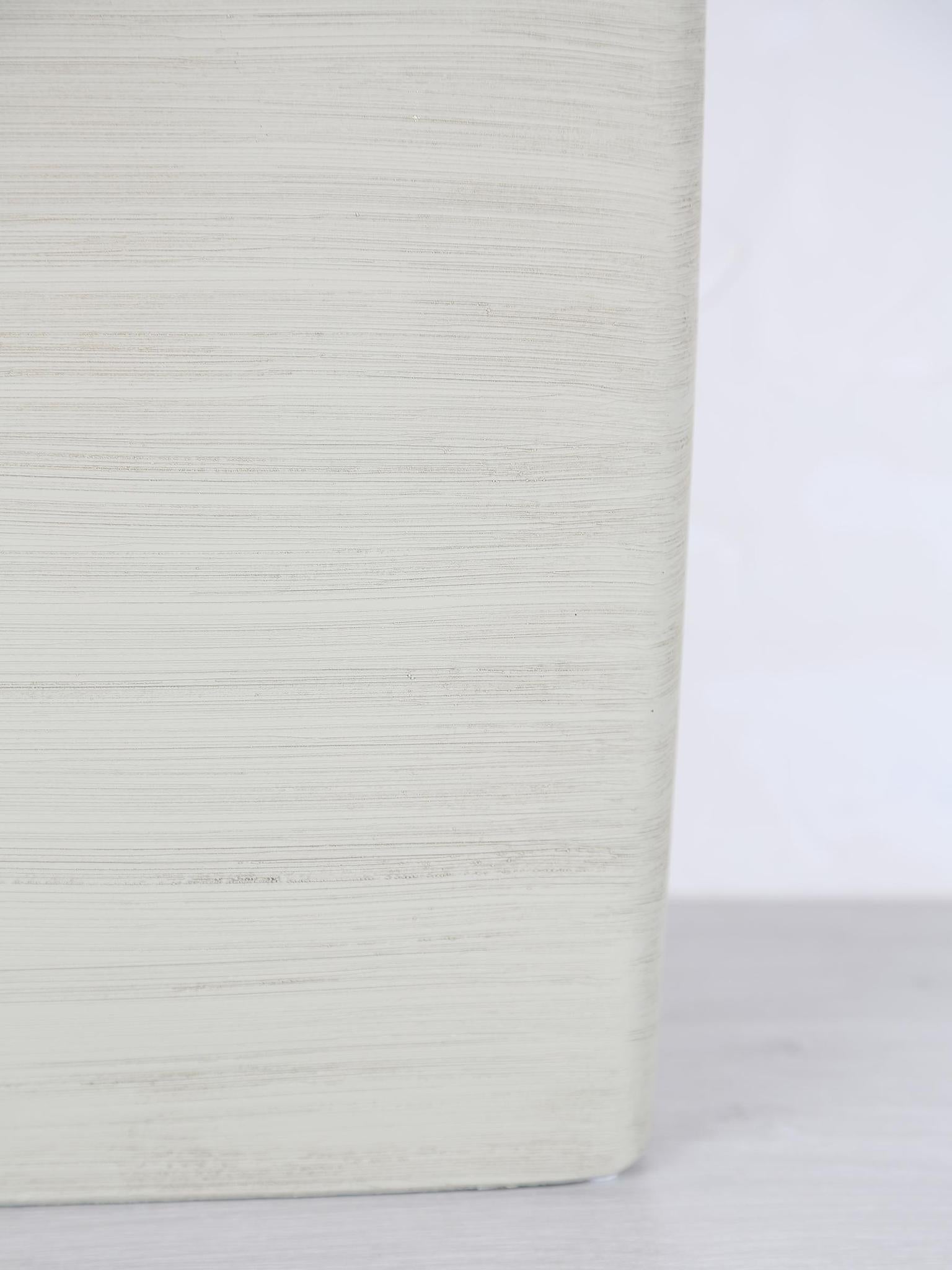 Janettee Rectangle Shaped Vase - Beige