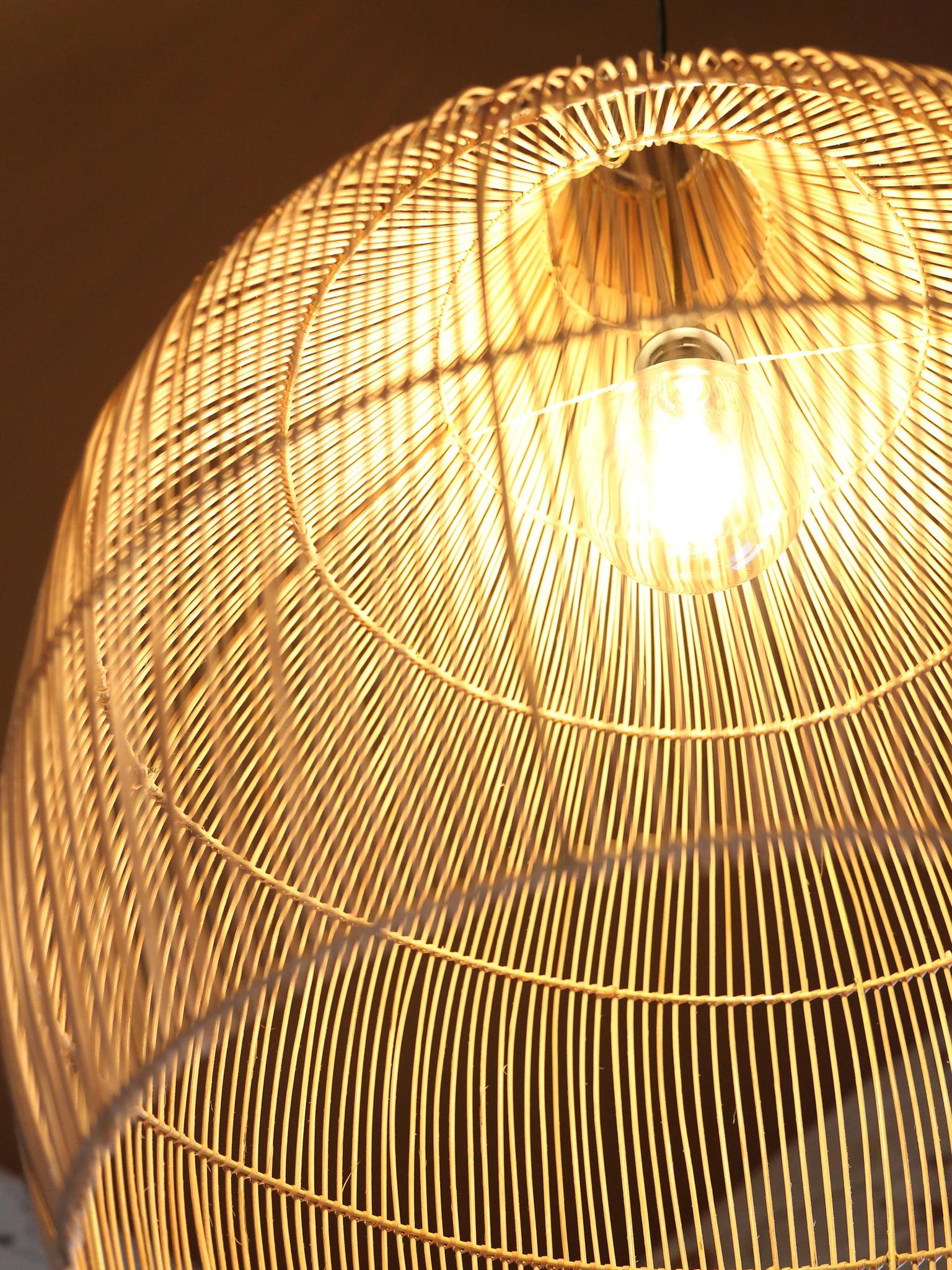 Oversized Hive Rattan Shade