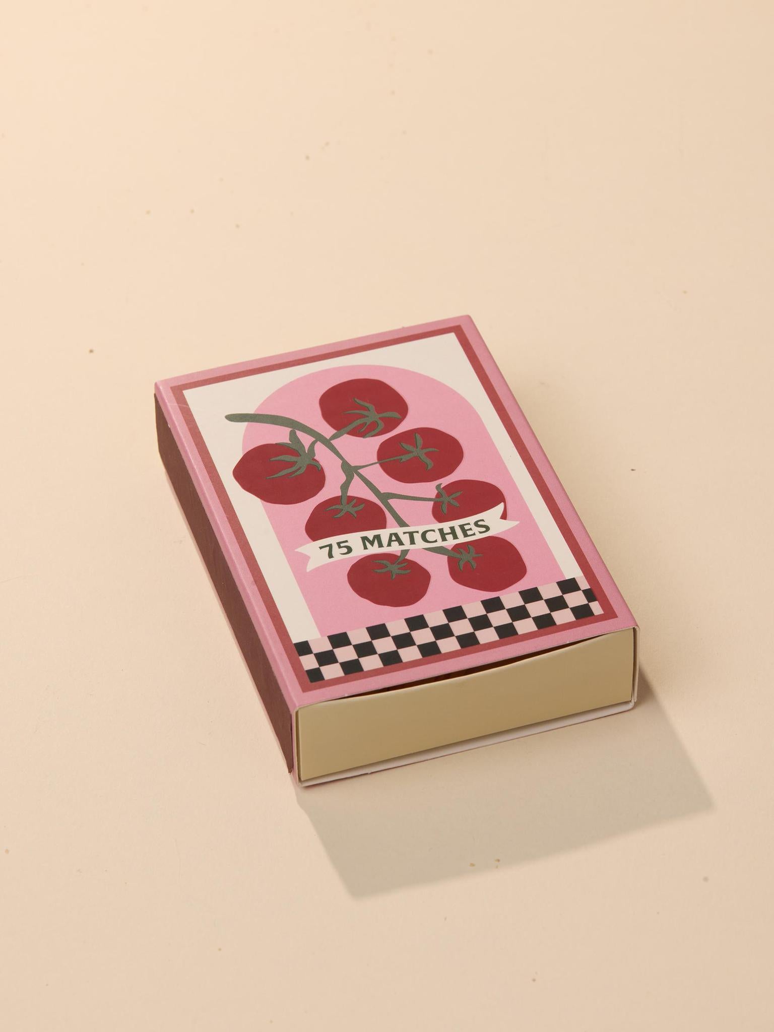 Adopo Boxed Matches Tomato Vine Red - 75 Matches (9.6 Cm)