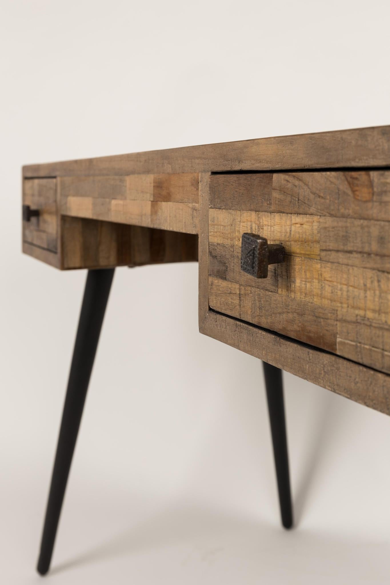Leo Recycled Teak Desk Table