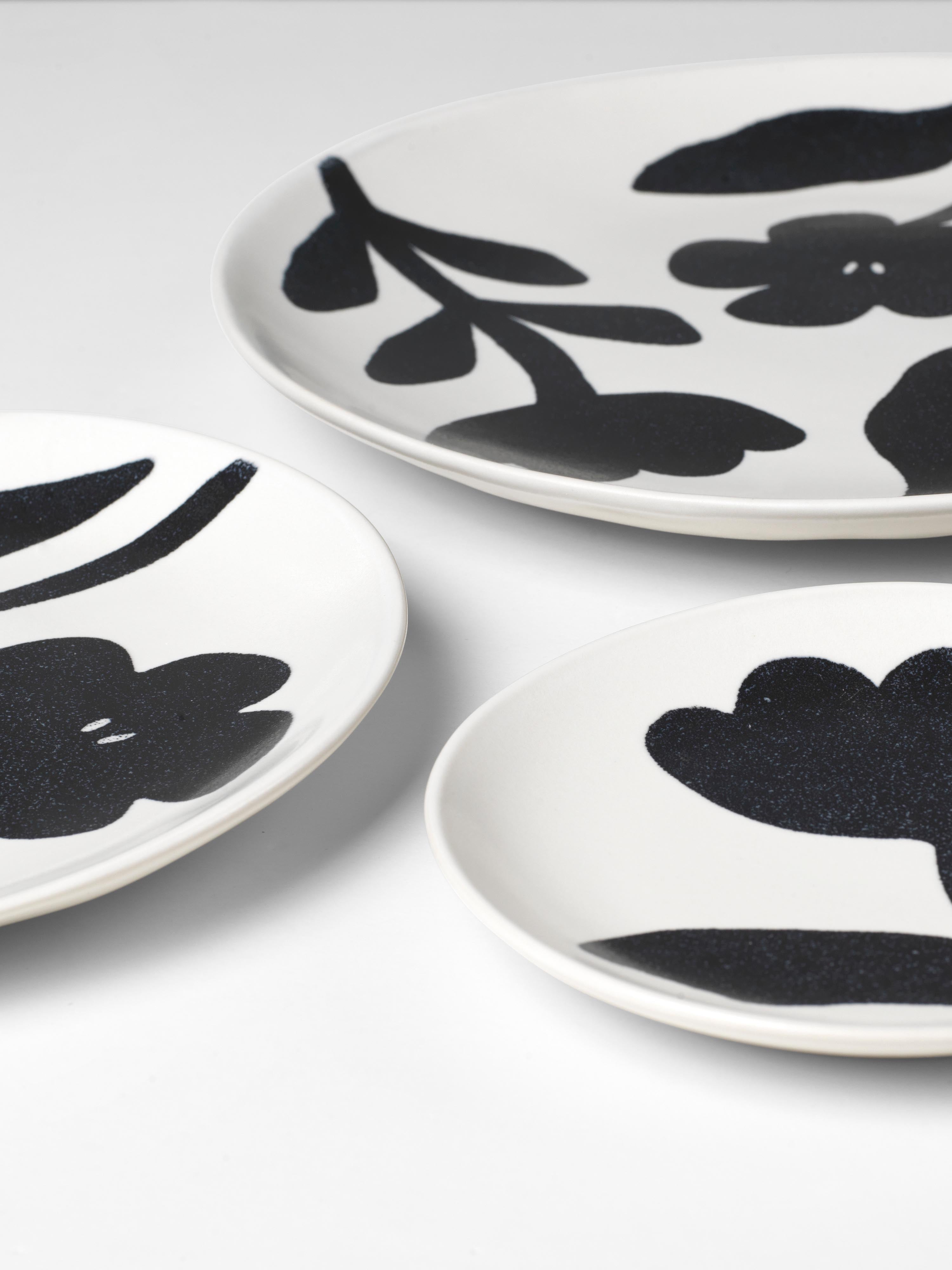 Broste Flora Set of 4 Small Side Plates