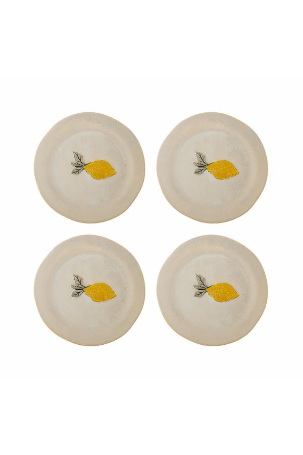 Hadden Plate - Lemon - Stoneware