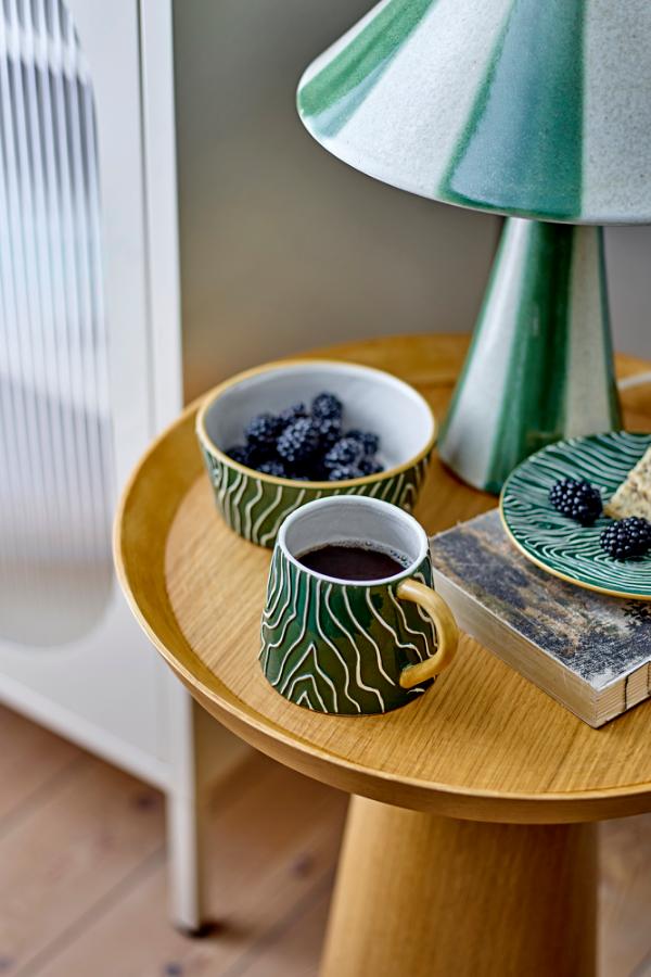 Woodsby Mug - Green Swirled - Stoneware - D9,5xH8 cm
