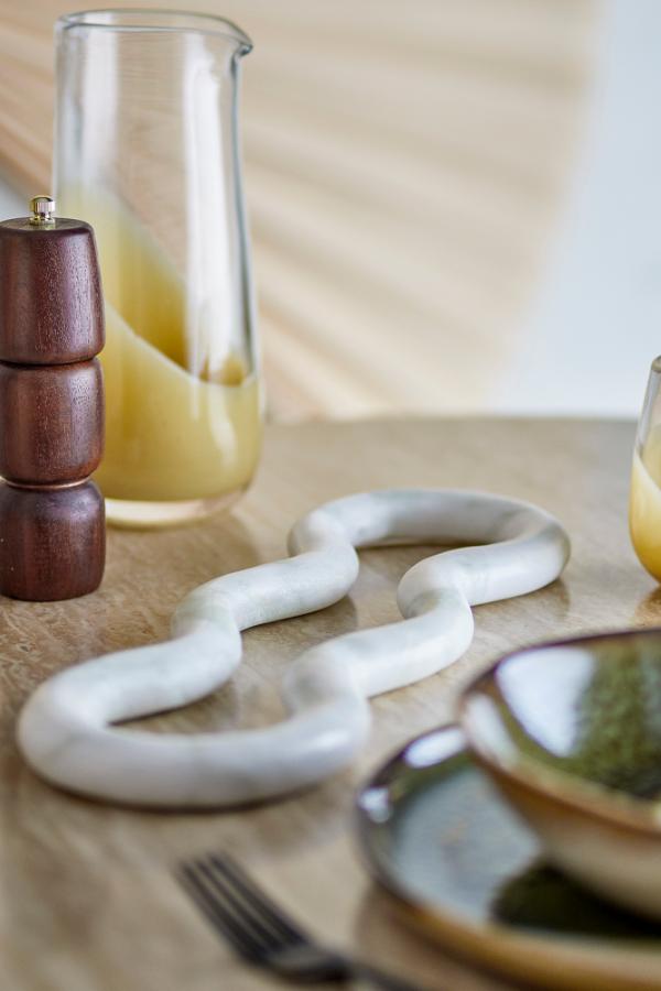 Vivien Marble Trivet - Green