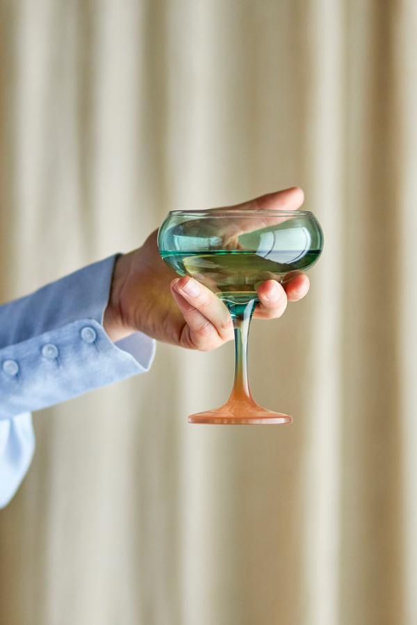 Signe Cocktail Glass - Teal, Sienne