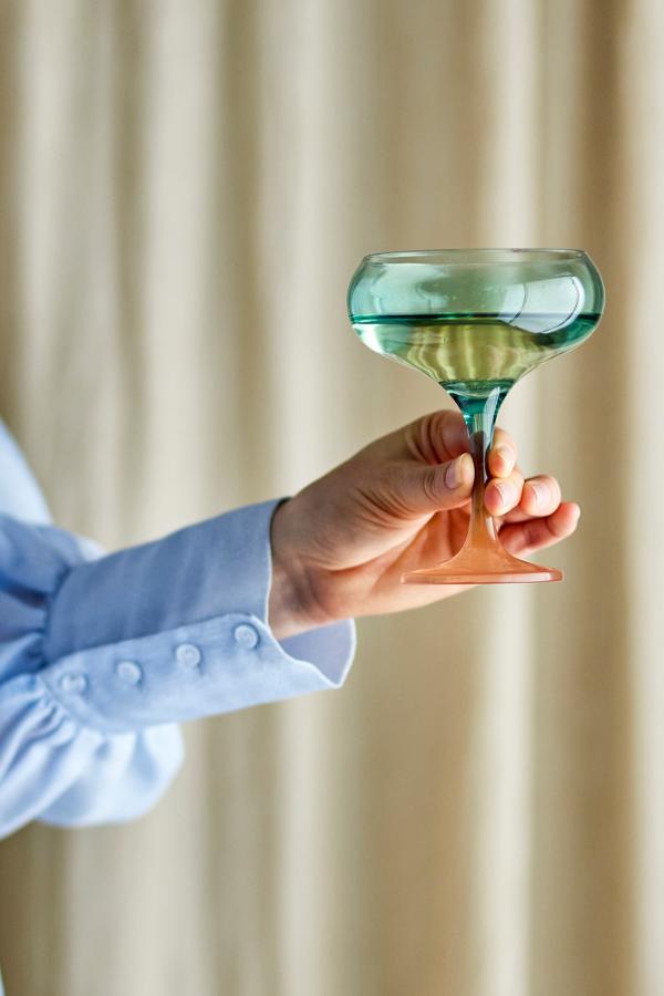 Signe Cocktail Glass - Teal, Sienne