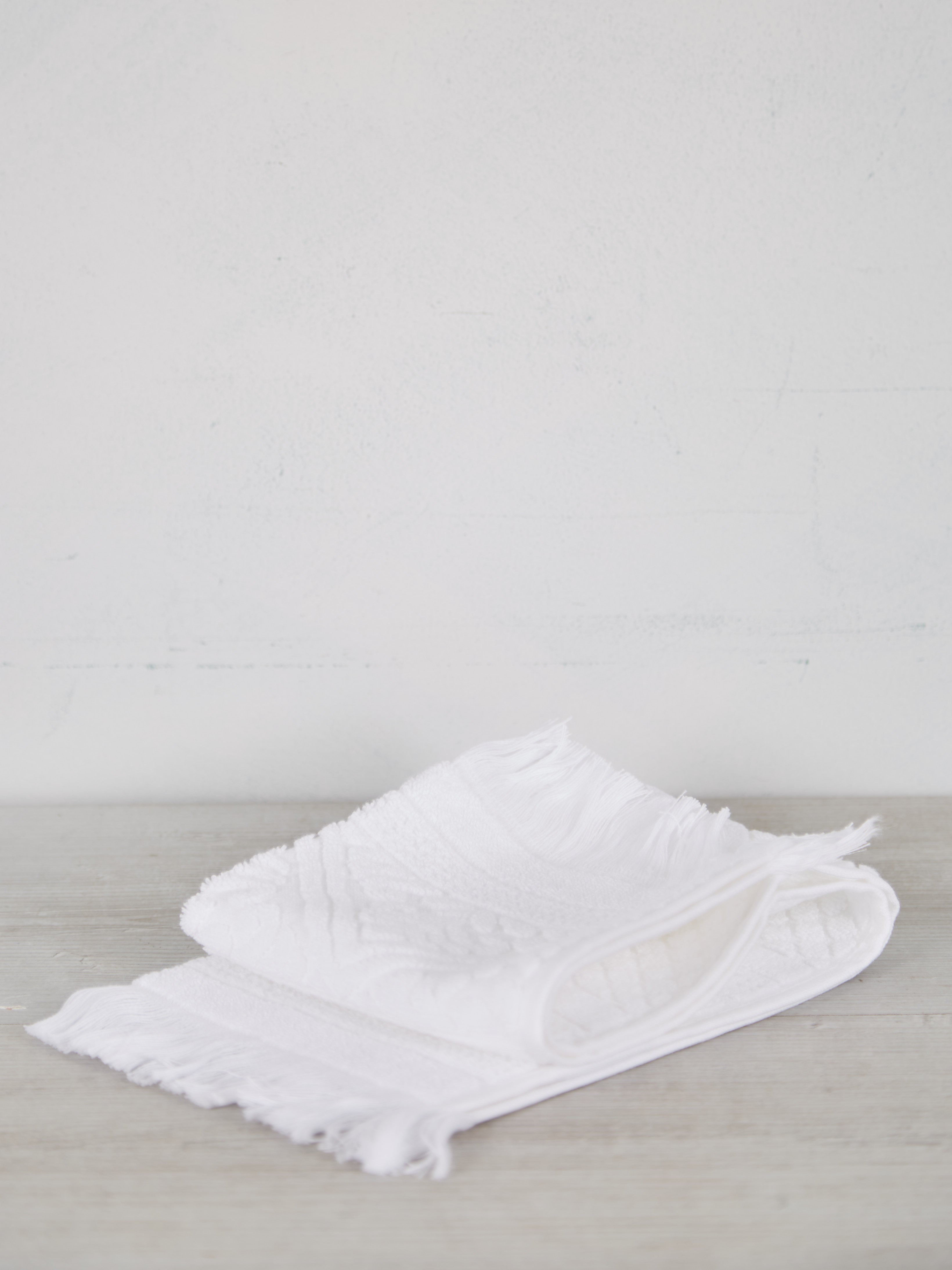 Embossed Jacquard Towel in Crisp White - 4 Sizes Available