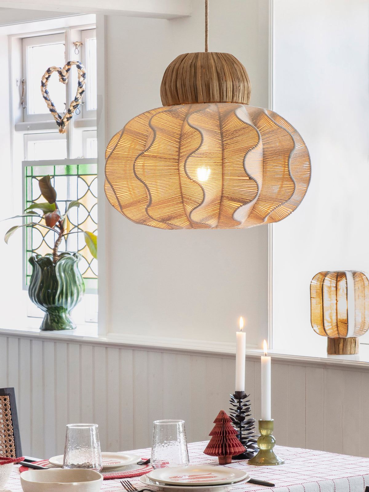 Cotton rope table lamp