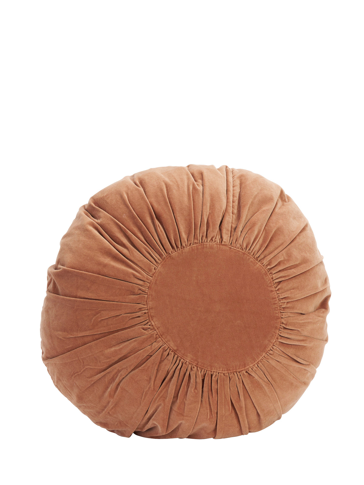 Round Velvet Cushion - Peach, Rose