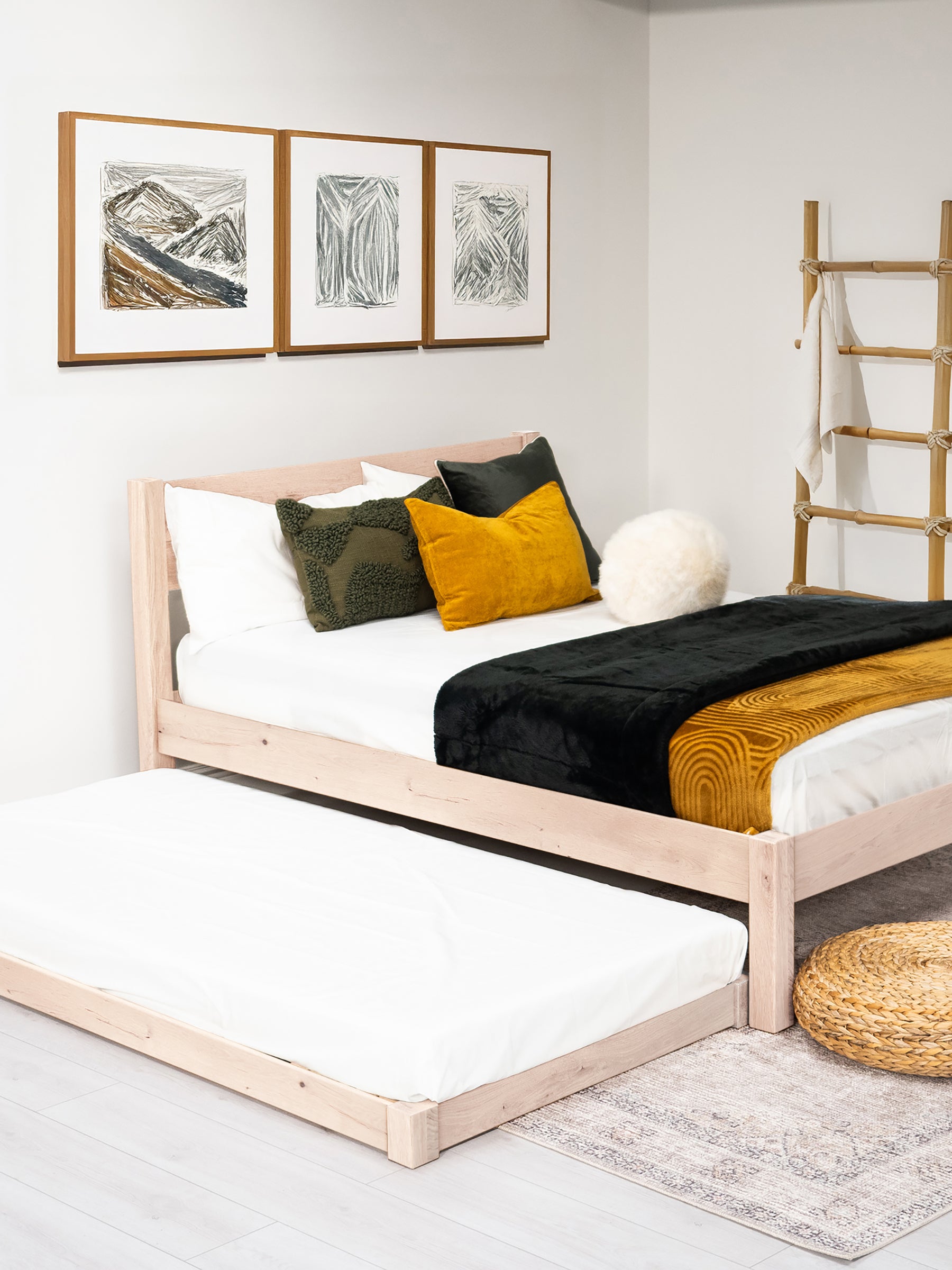 Model 10 - Wooden Trundle Bed