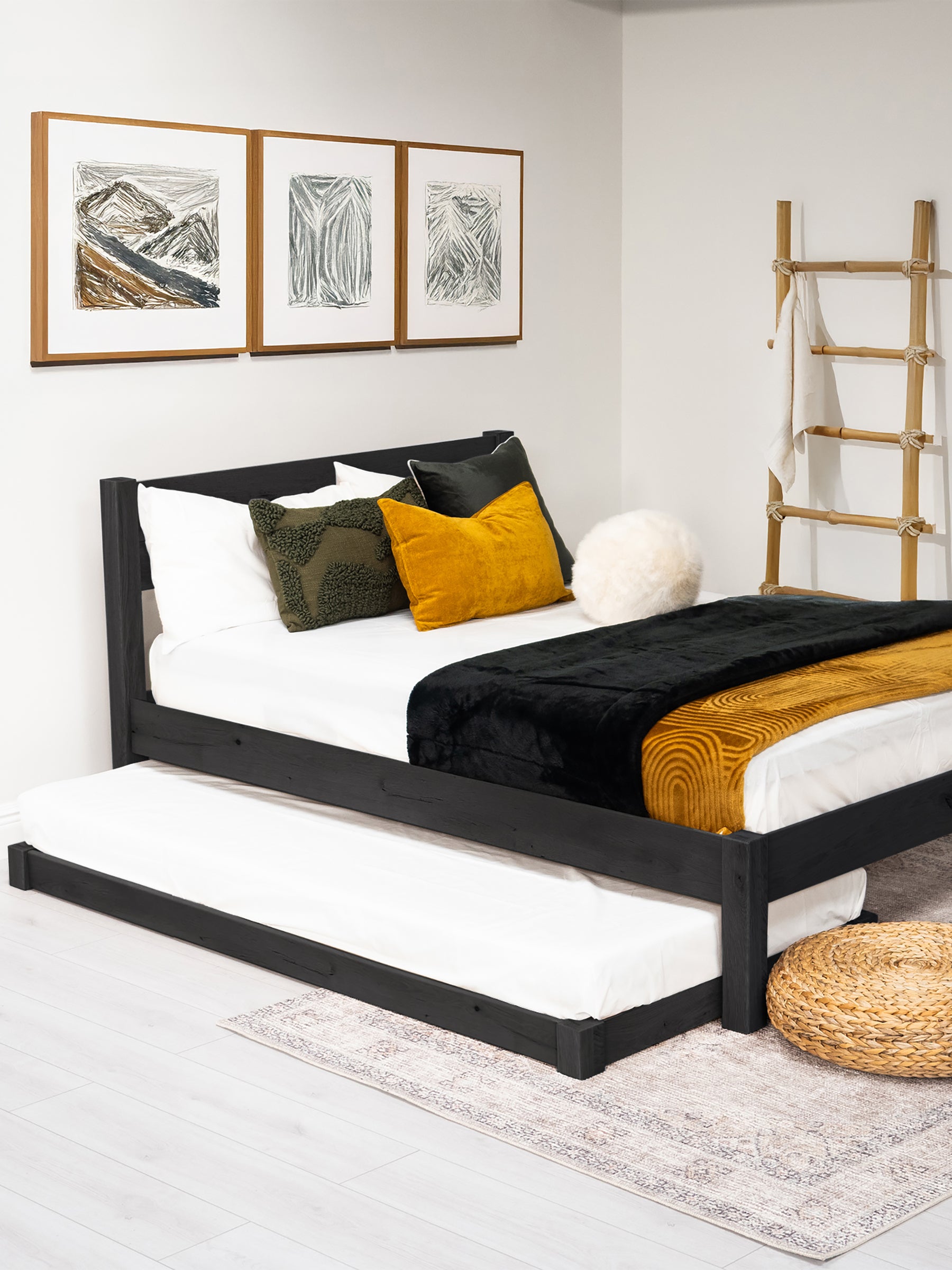 Model 10 - Wooden Trundle Bed
