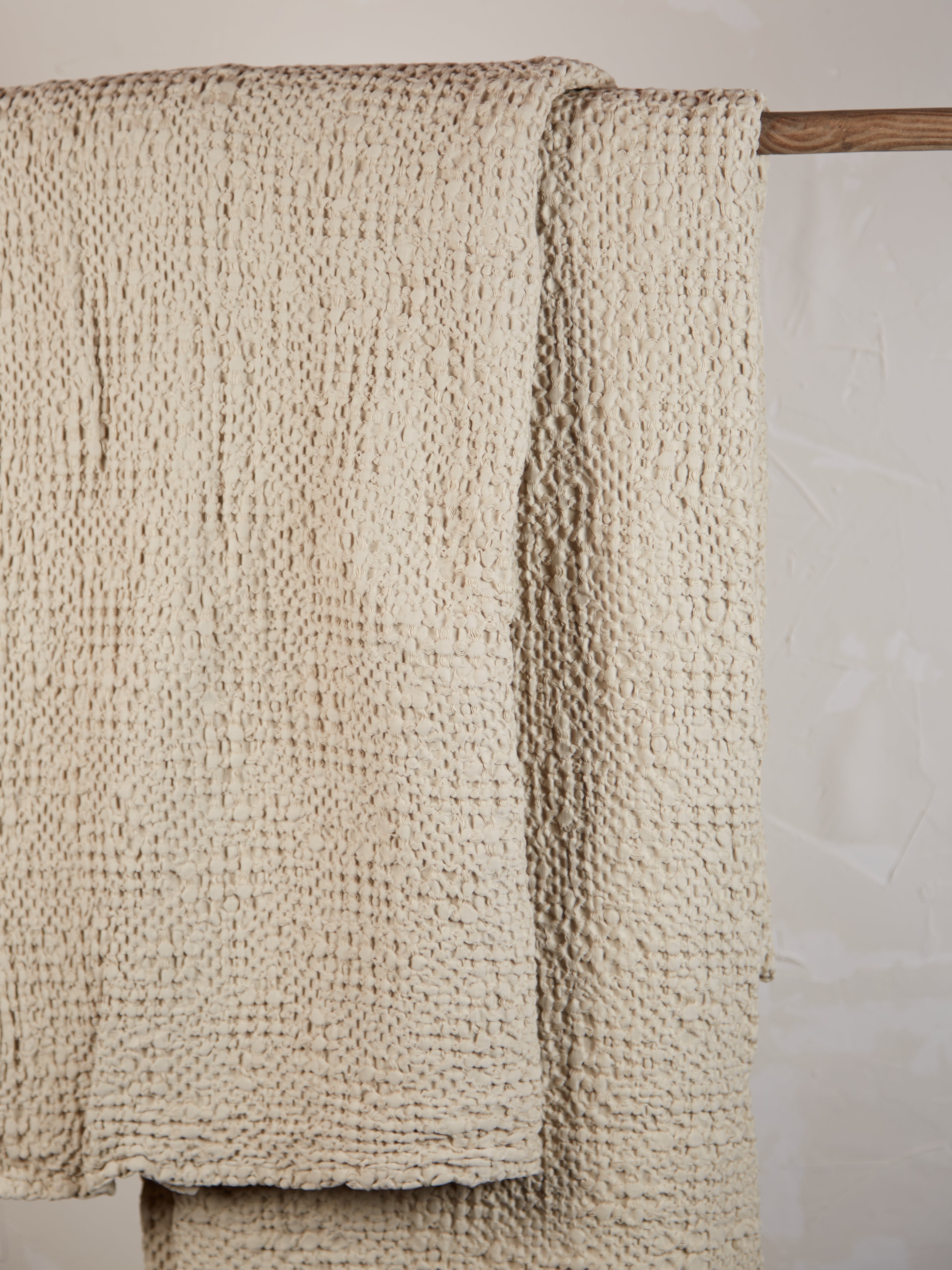 Stonewashed Cotton Tana Bedspread Throw - Linen - 3 Sizes Available