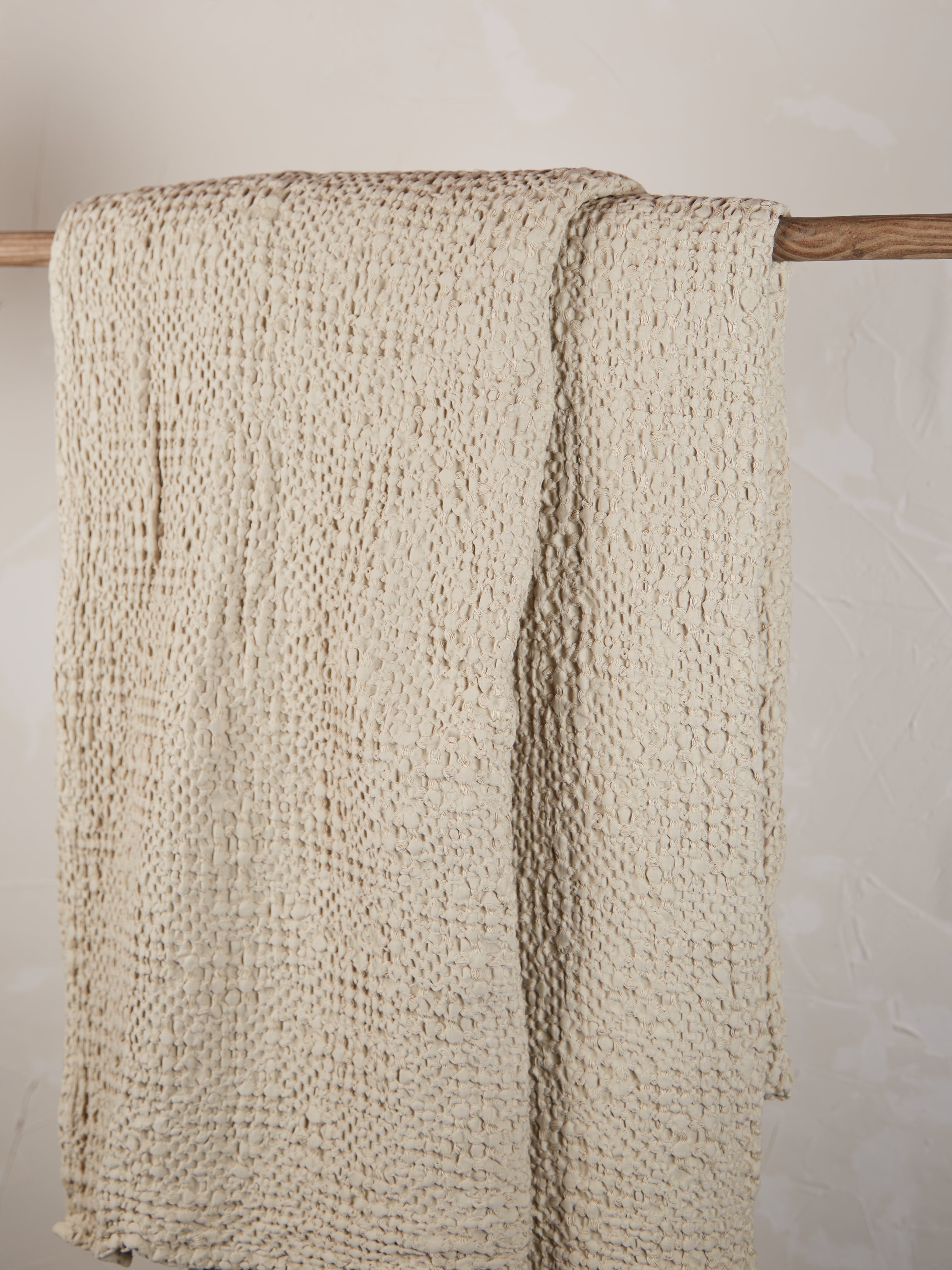 Stonewashed Cotton Tana Bedspread Throw - Linen - 3 Sizes Available