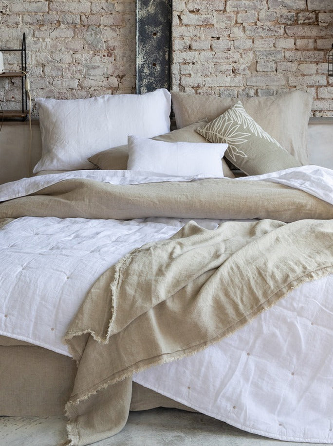 Zeff Stonewashed Linen Pillowcase Pair - Prusse