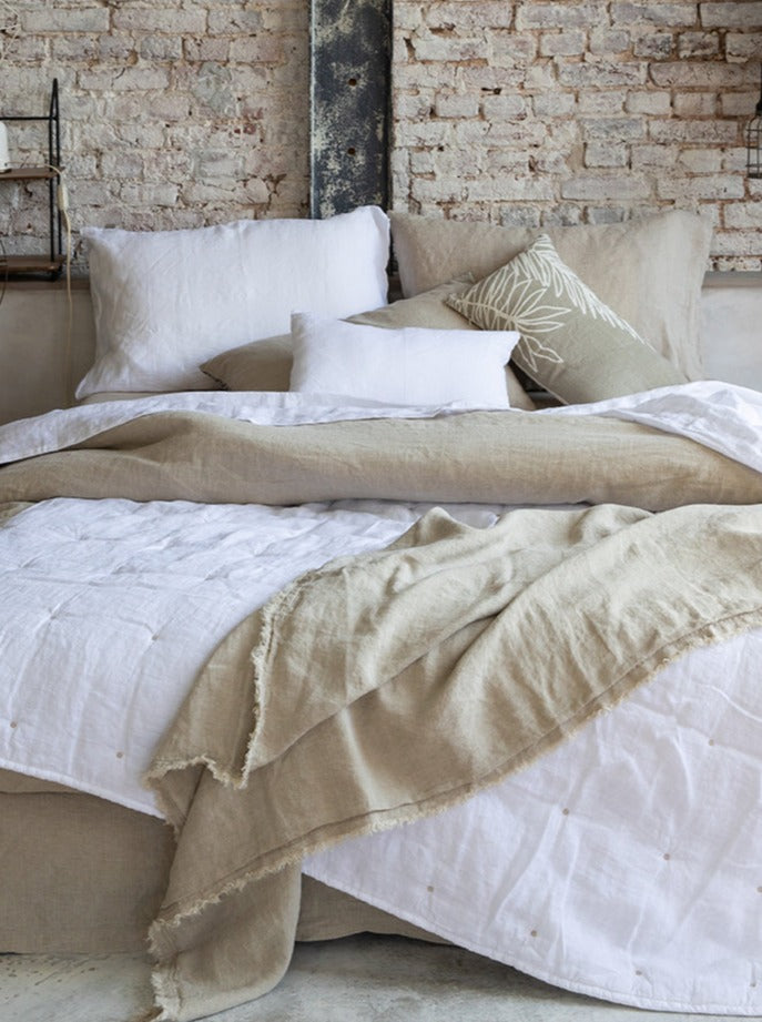 Zeff Stonewashed Linen Pillowcase Pair - Vert De Gris