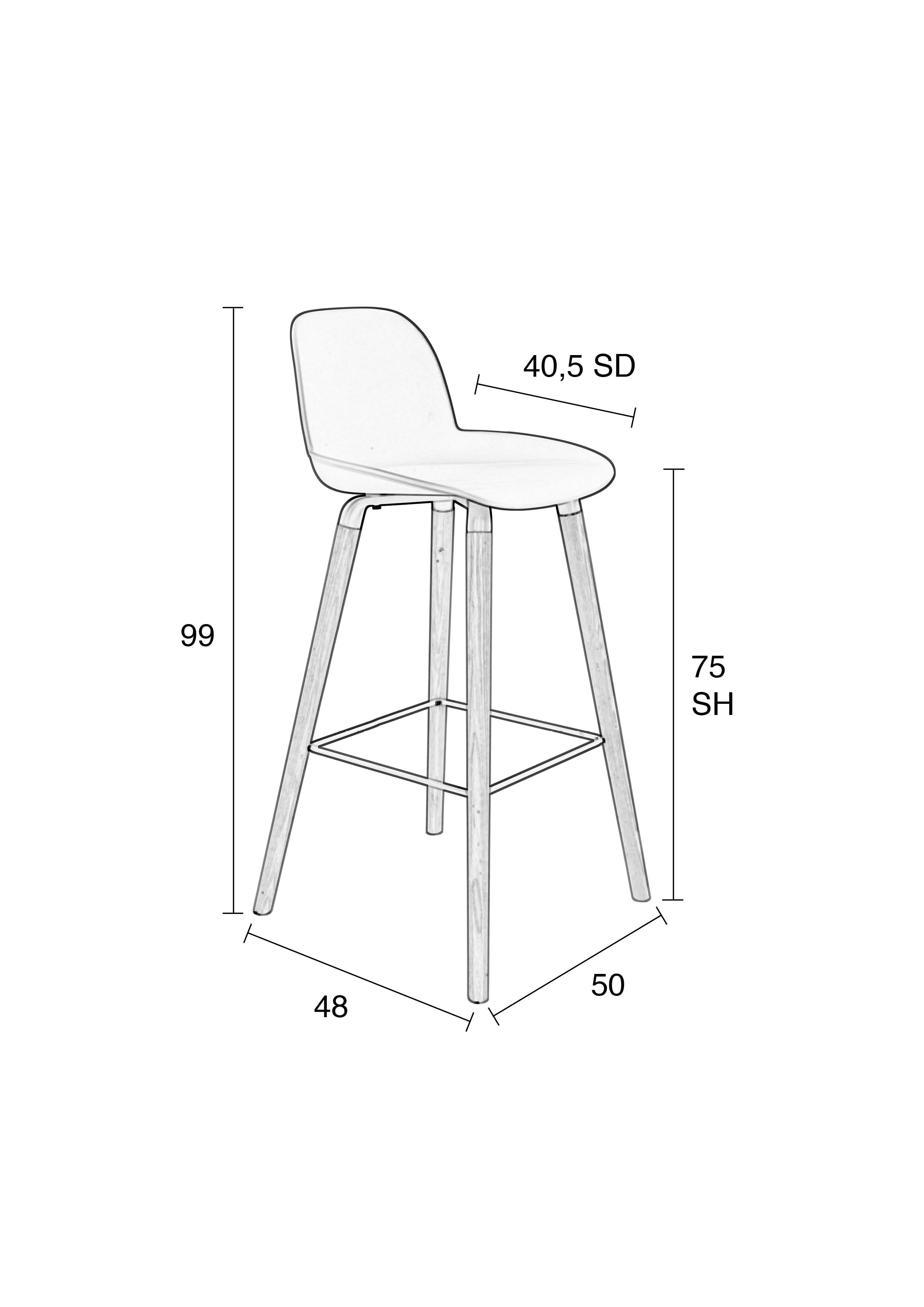 Albert Kuip Bar Stool - 5 colour options
