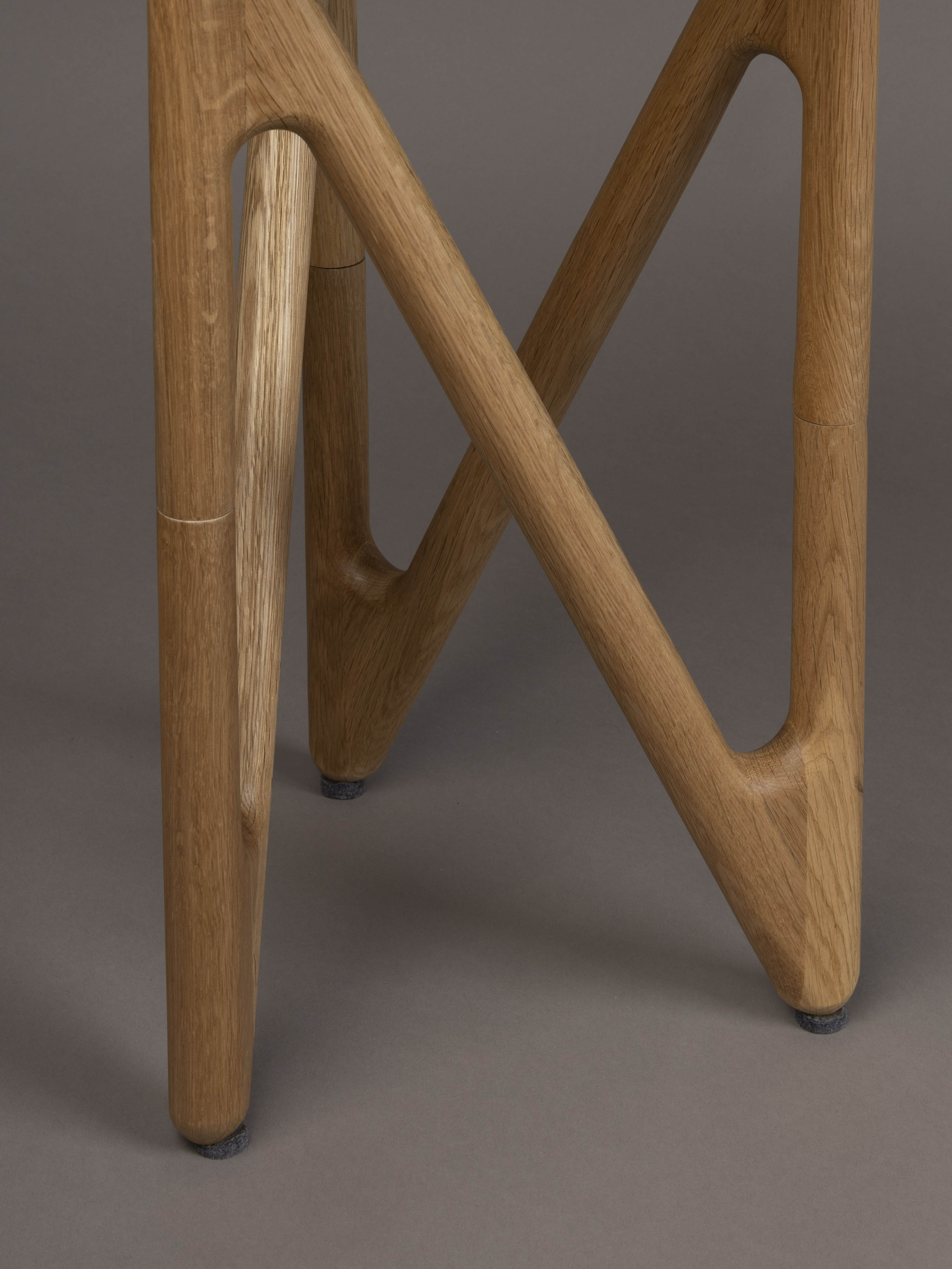 Naia Oak & Glass Side Table
