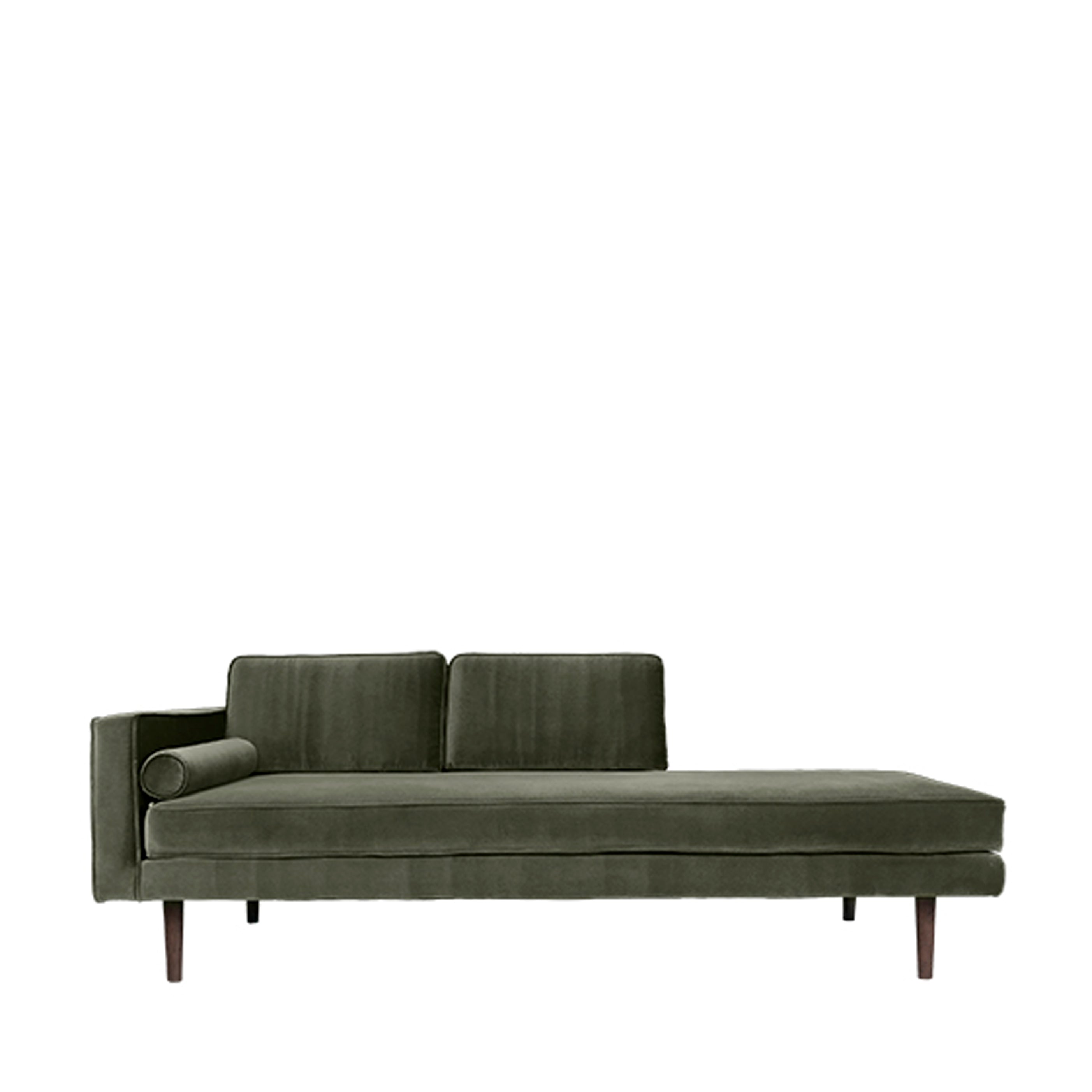 Broste Velvet Wind Chais in Grape Leaf Green
