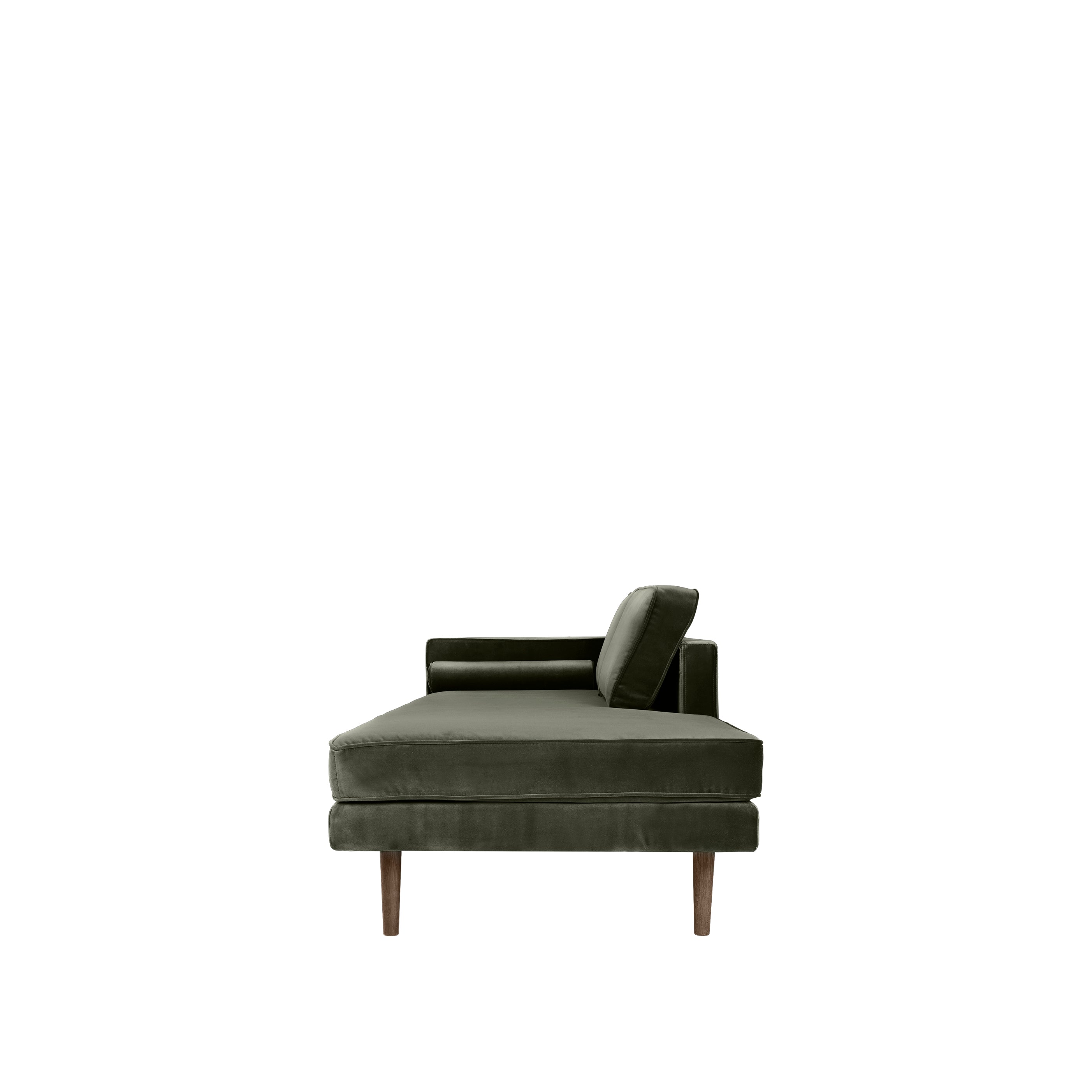 Broste Velvet Wind Chais in Grape Leaf Green