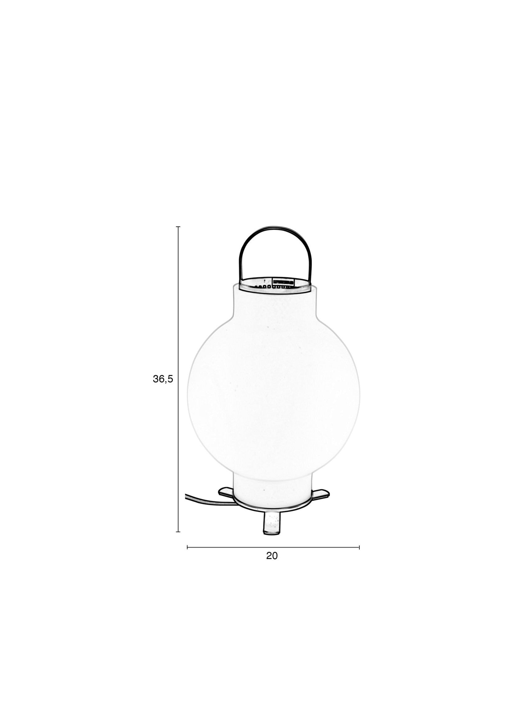 Nomad White Table Lamp