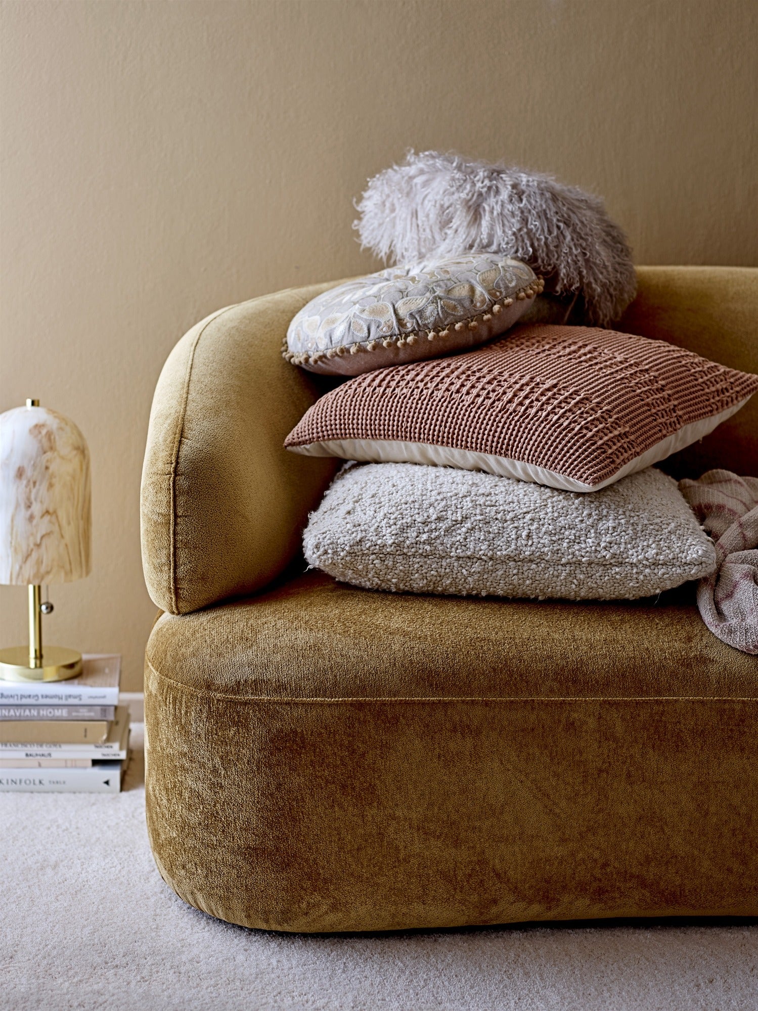 Recycled Cotton Throw in Rose