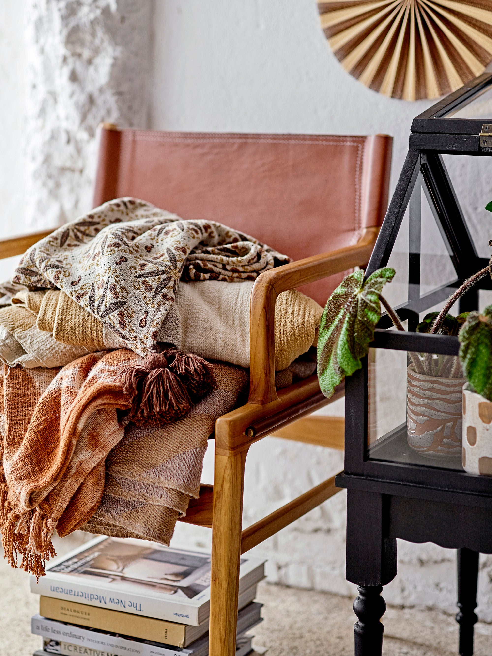 Mali Black Recycled Cotton Throw