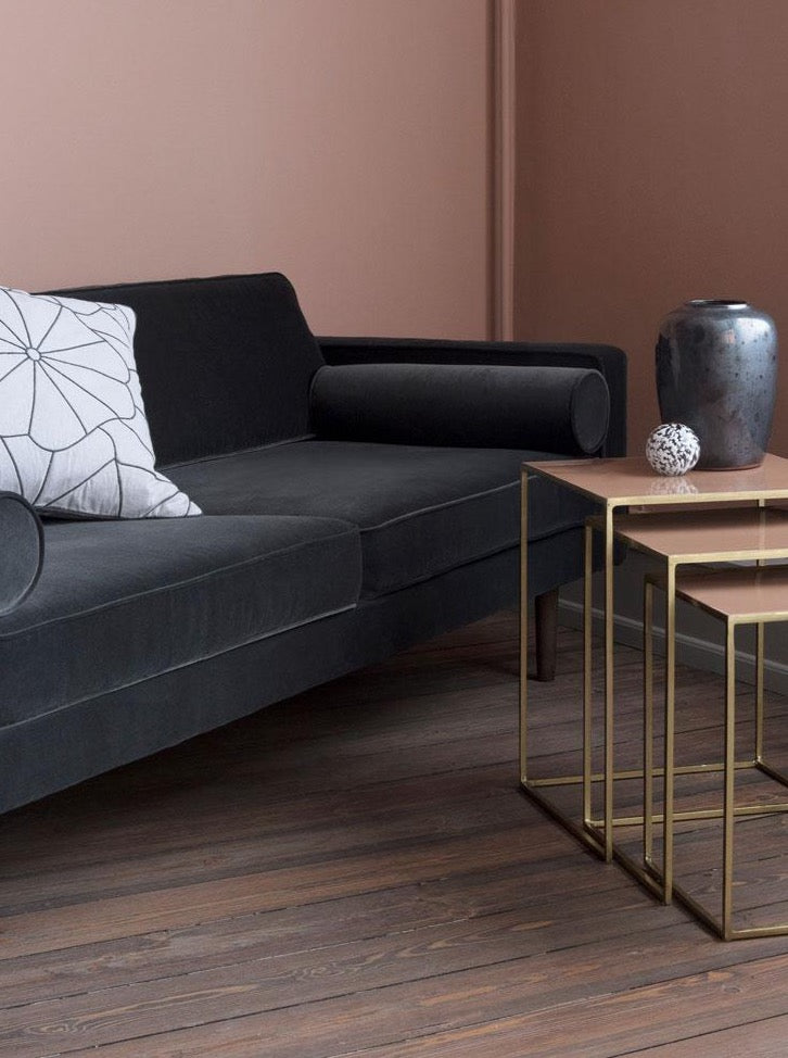Broste Velvet Wind Sofa in Magnet