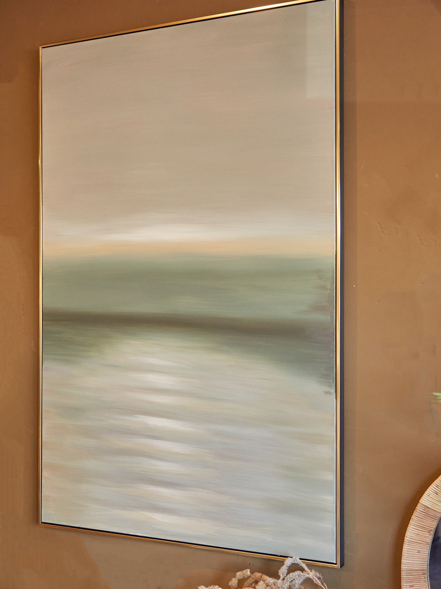 Distort Abstract Framed Canvas