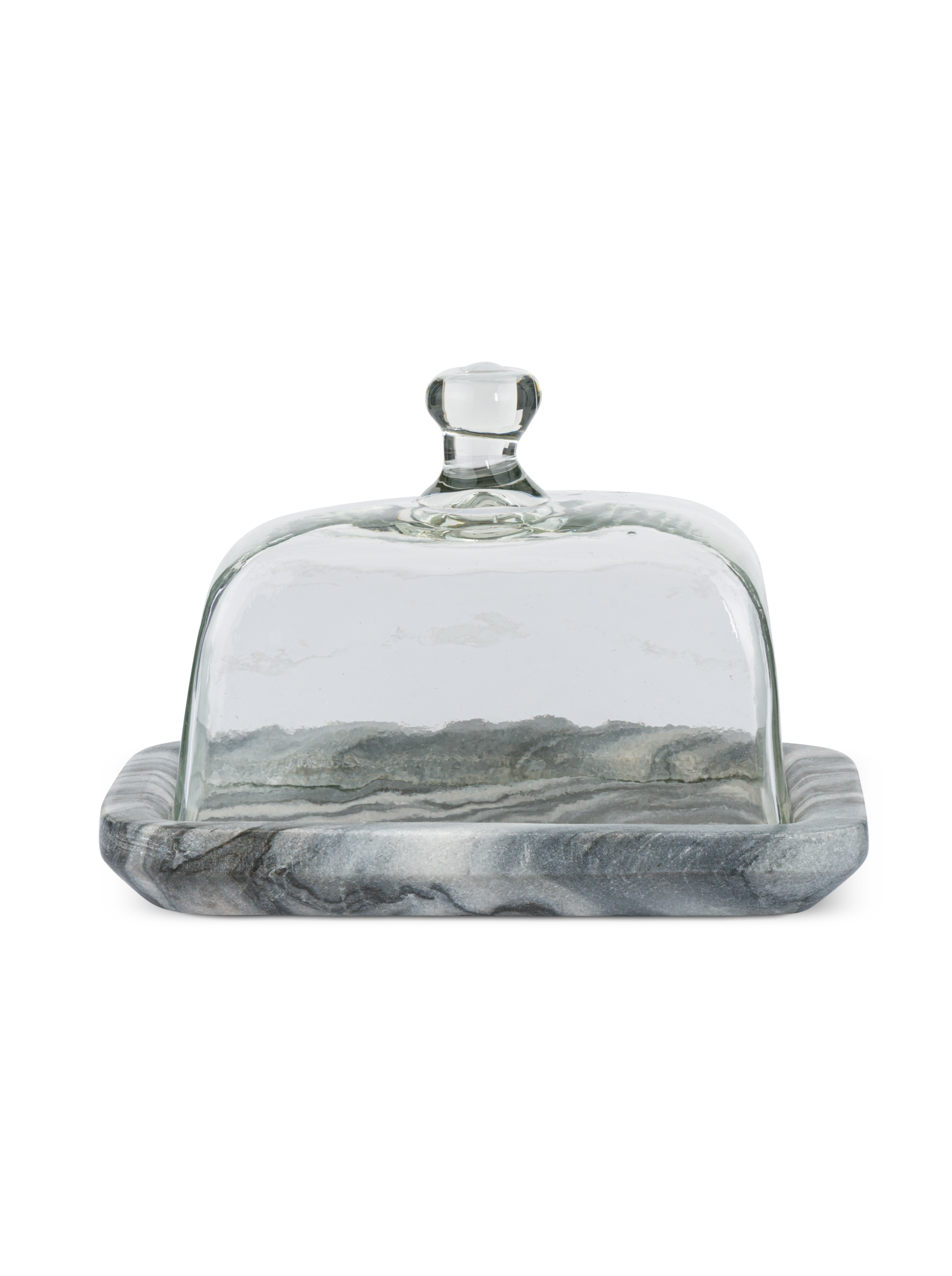 Kallso Marble & Glass Butter Dish