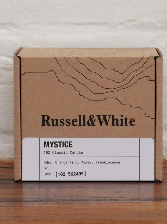 Classic Mystice /Orange Rind, Amber, Frankincense / Soy Candle 7.6oz