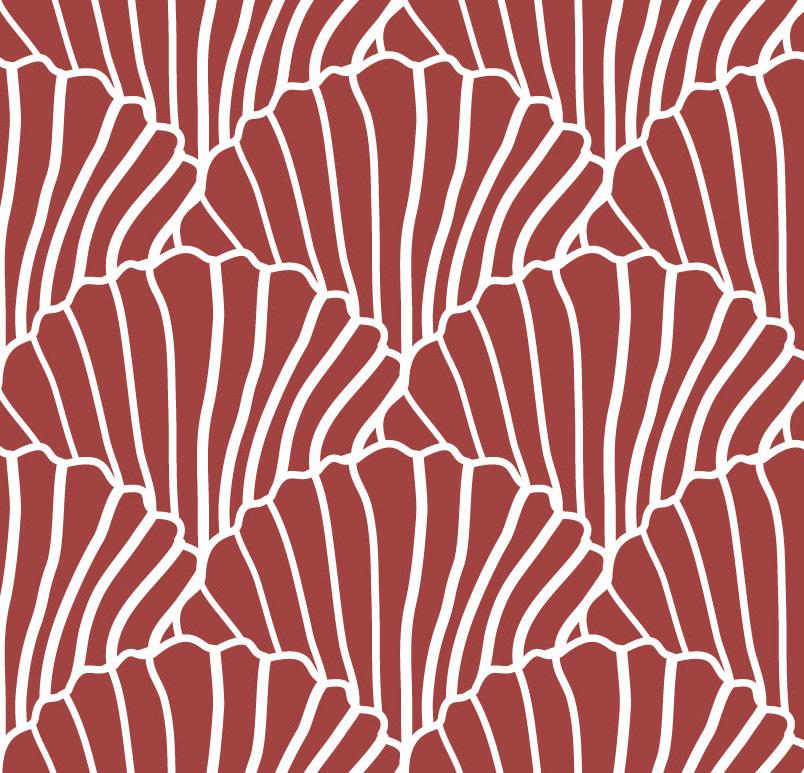 Seashells Burgundy Fitted sheet 70x140cm