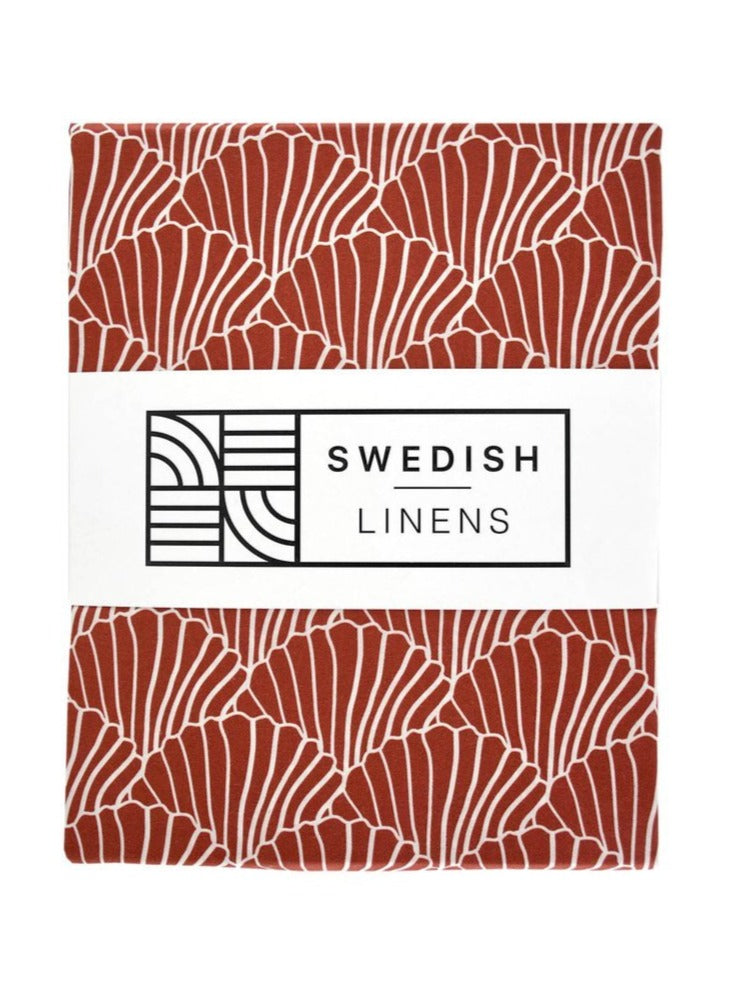 Seashells Burgundy Fitted sheet 70x140cm