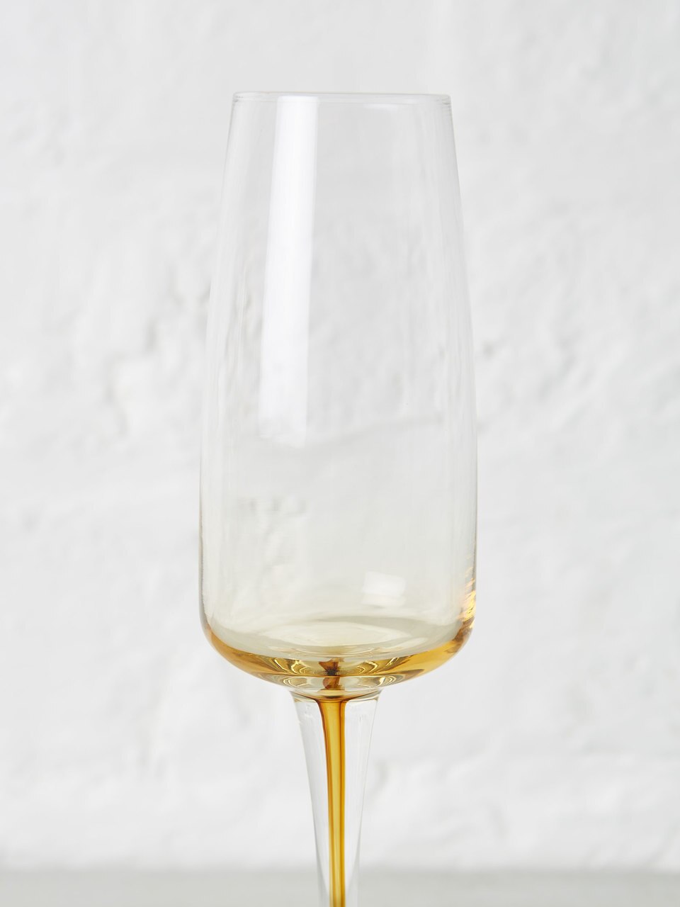 Broste Mouthblown Amber Champagne Flute