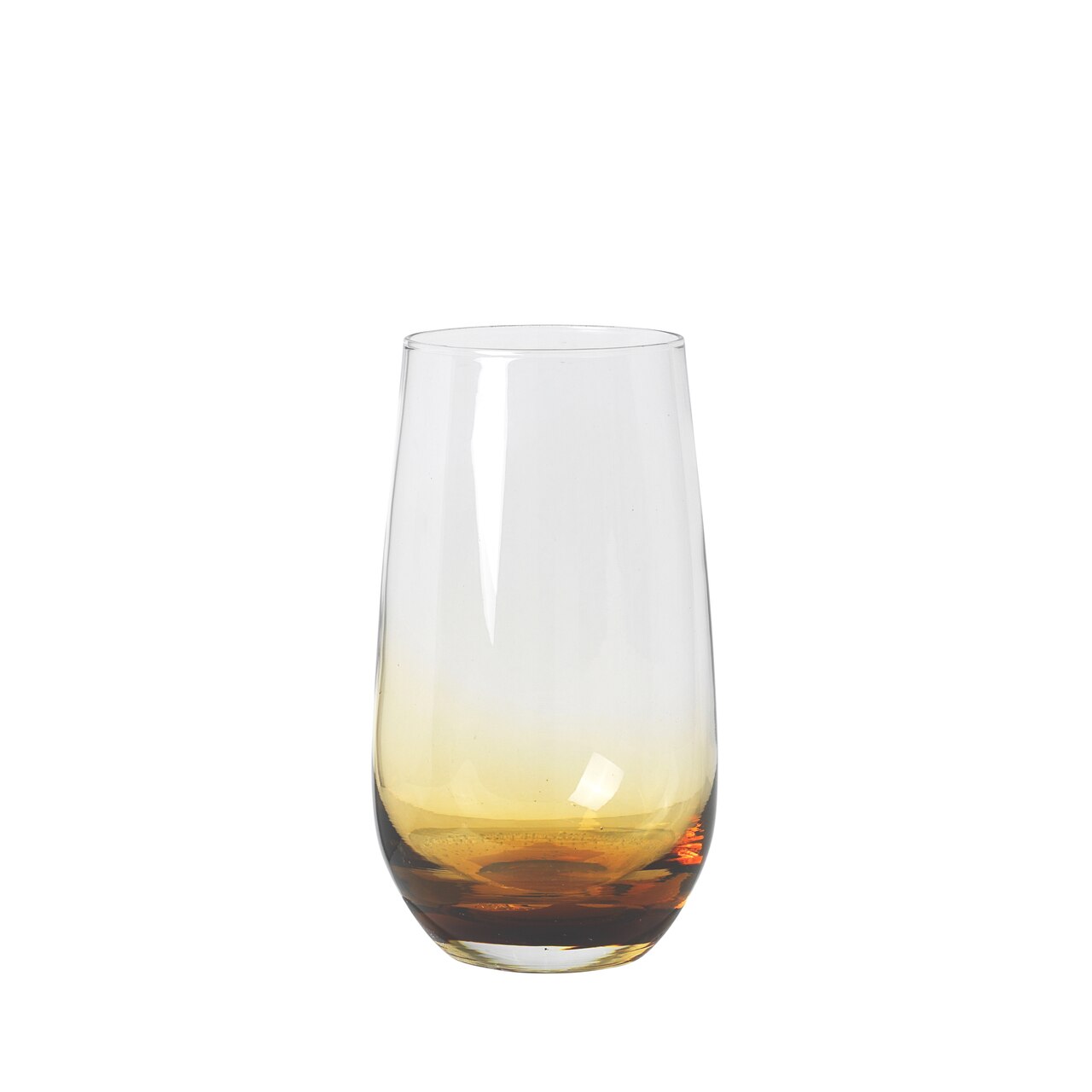Large Amber Mouthblown Tumbler