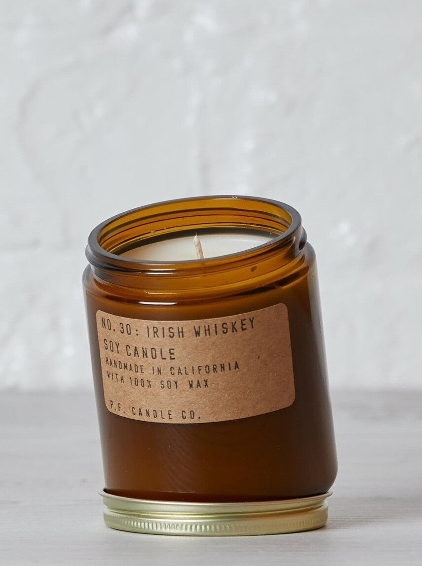 Irish Whiskey Scented 7.2 Oz Soy Candle