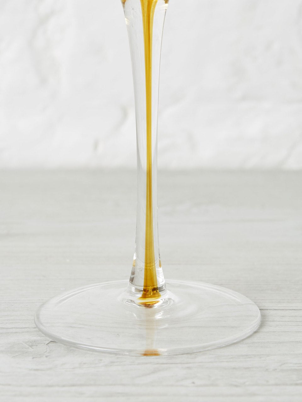 Amber Mouthblown Cocktail Glass