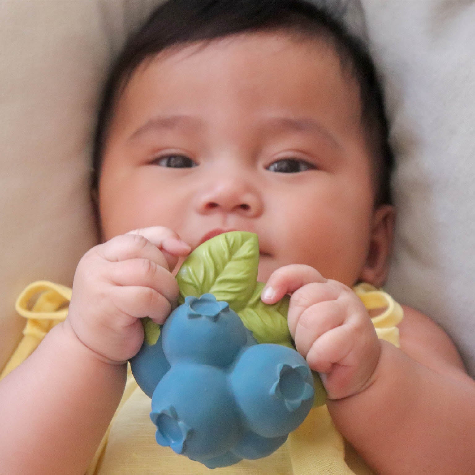 Jerry The Blueberry Natural Rubber Teething Bracelet & Bath Toy