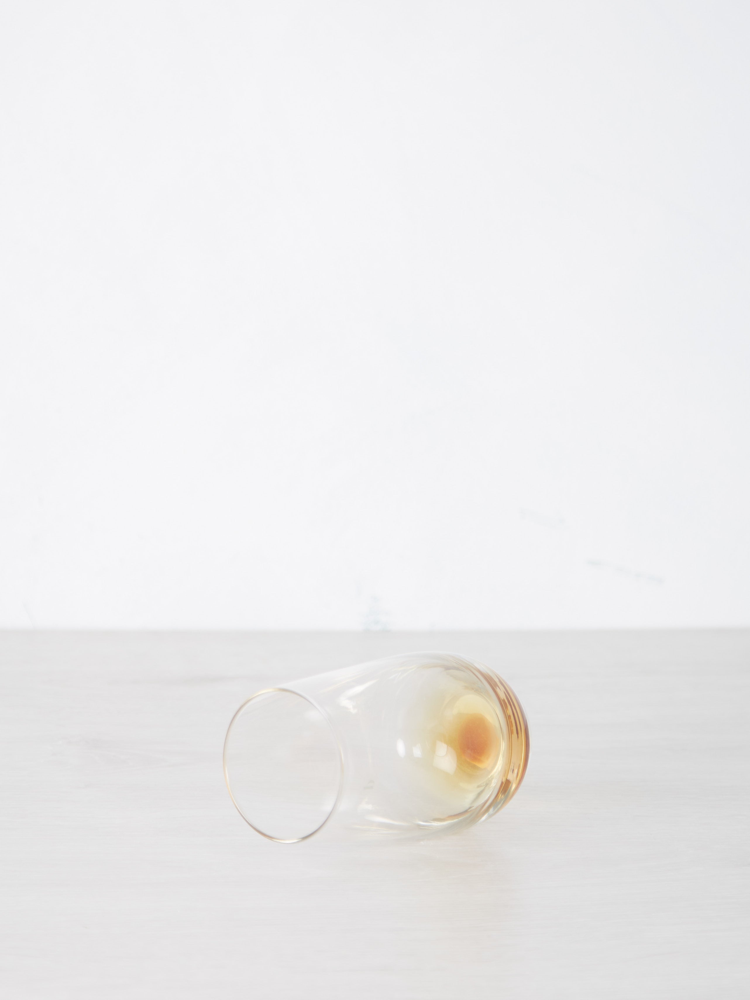 Large Amber Mouthblown Tumbler