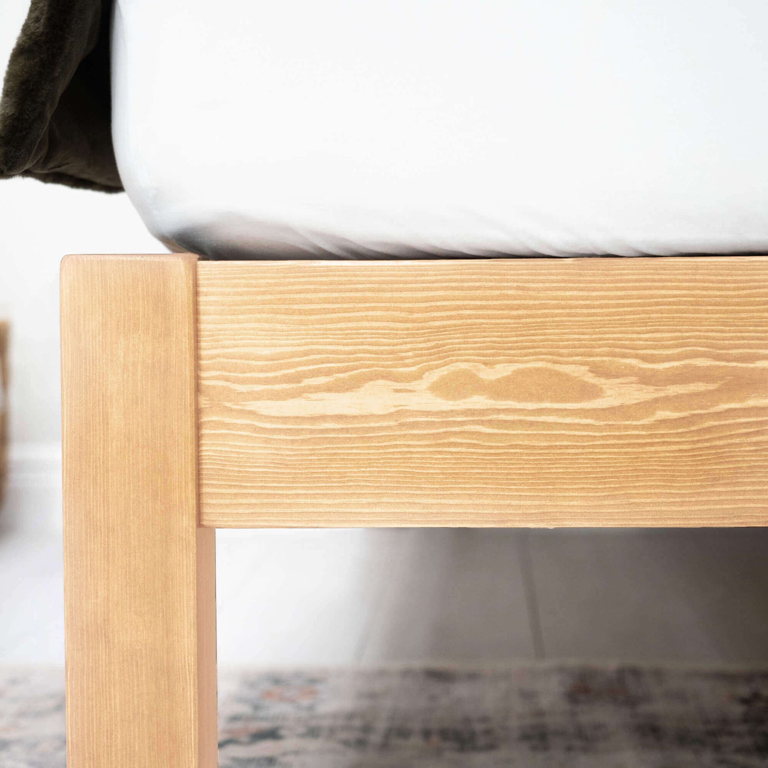 Model 04 – Handmade Low Wooden Bed - Colour & Size Options Available