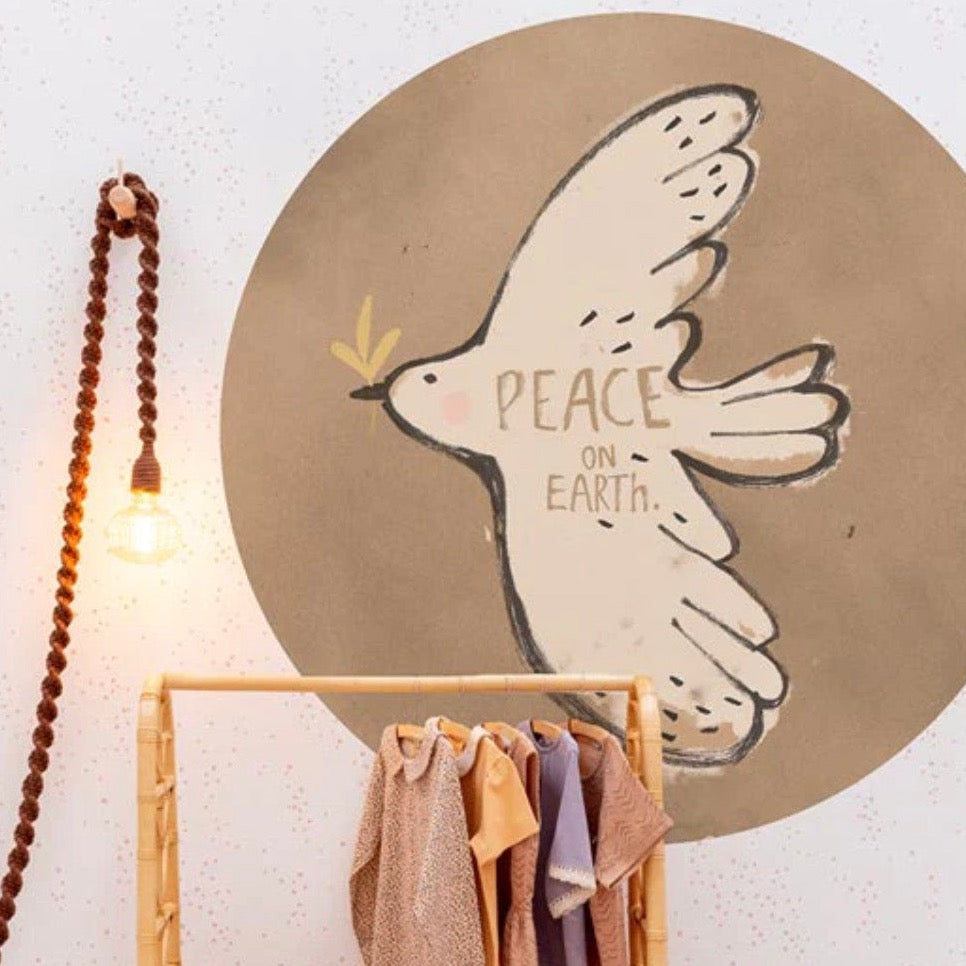 Peacebird Circular Wallsticker
