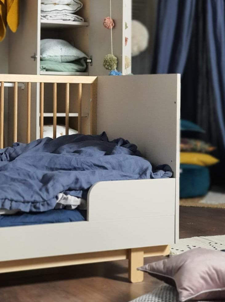 Classic Scandi Cot Bed 70x140cm - Cashmere