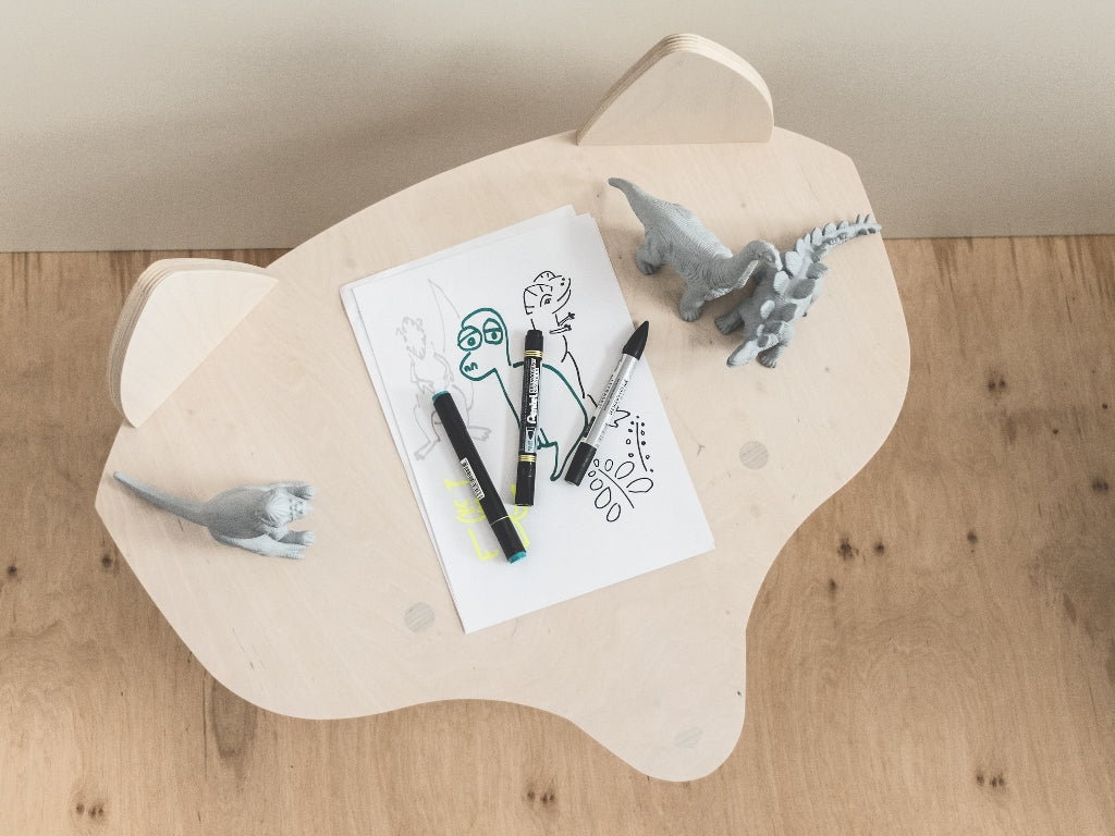 Ears Up Birch Ply Fox Play Table