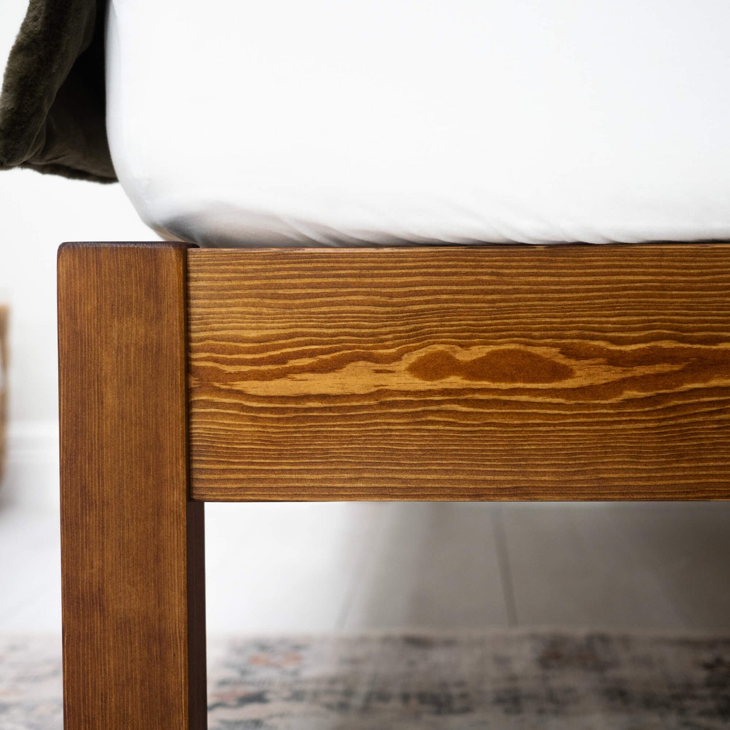 Model 04 – Handmade Low Wooden Bed - Colour & Size Options Available